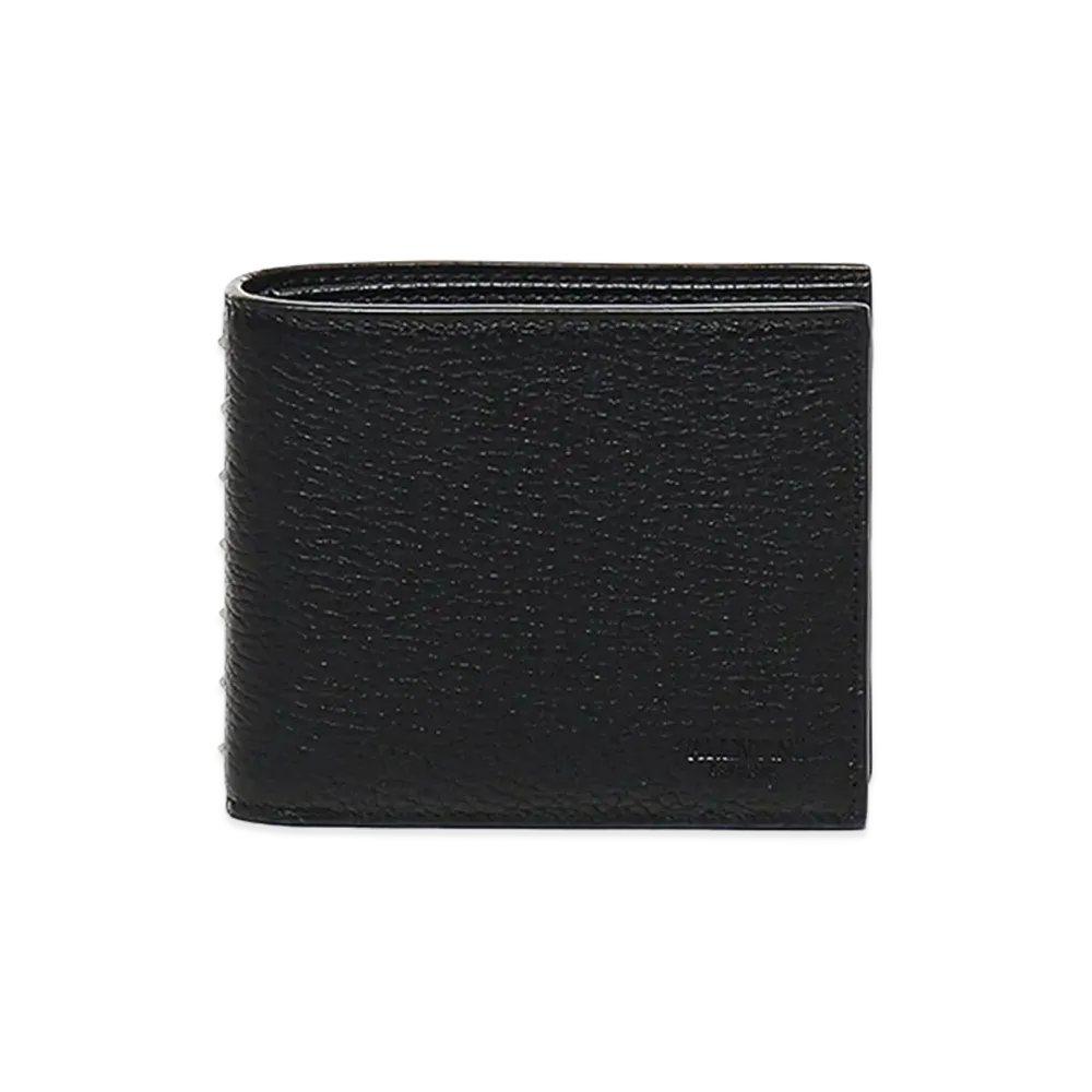 Valentino Rockstud Leather Wallet "Black"