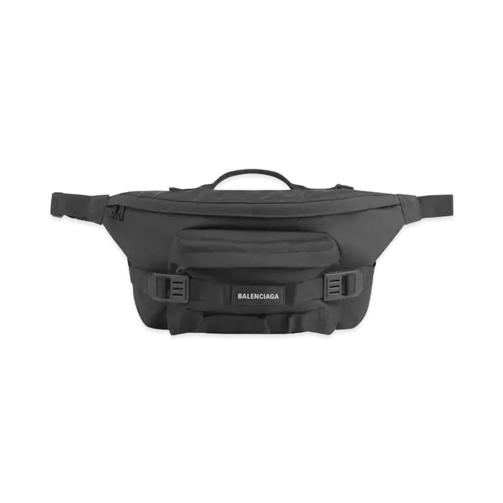 BALENCIAGA Army Large Belt Bag "Black"