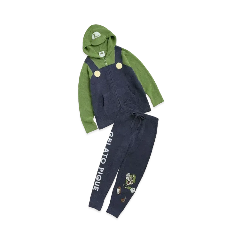 GELATO PIQUE x SUPER MARIO Ladies Luigi Parka & Long Pants "Green"