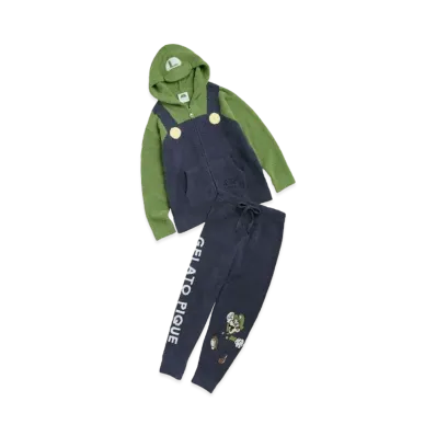 GELATO PIQUE x SUPER MARIO Ladies Luigi Parka & Long Pants "Green"