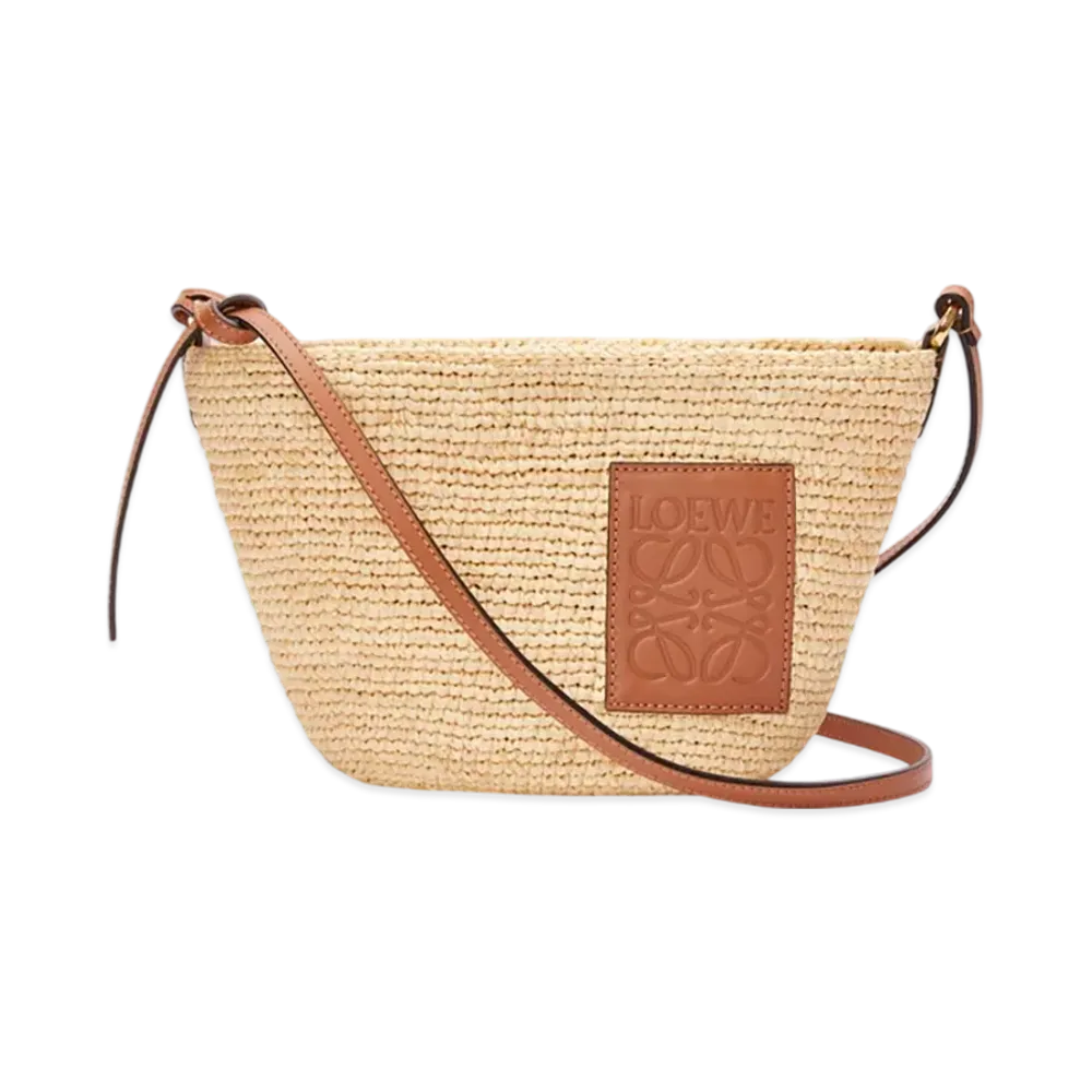 LOEWE Slit Pochette Bag "Natural/Tan"