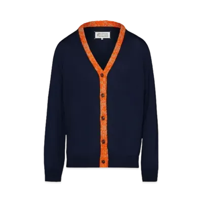 Maison Margiela Recycled Knit Cardigan "Blue"