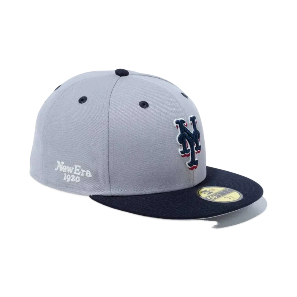 NEW ERA BLACK LABEL SS24 59Fifty New York Mets "Grey"