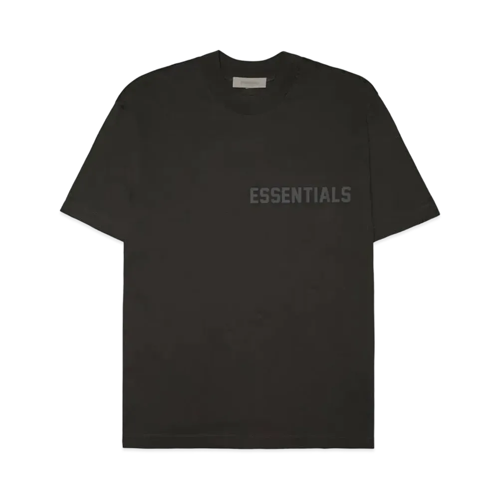 FEAR OF GOD ESSENTIALS SS Tee (Silicon Logo) "Off Black"