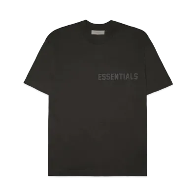 FEAR OF GOD ESSENTIALS SS Tee (Silicon Logo) "Off Black"