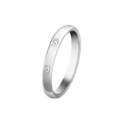 Van Cleef & Arpels Tendrement etoiles wedding band "Platinum/Diamond"