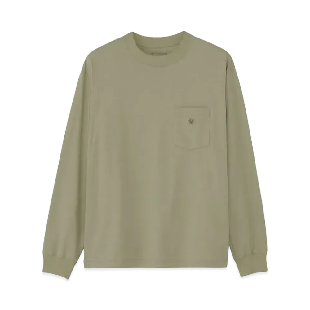 Goldwin Oversize Long Sleeve Pocket T-shirt (Unisex) "Light Beige"