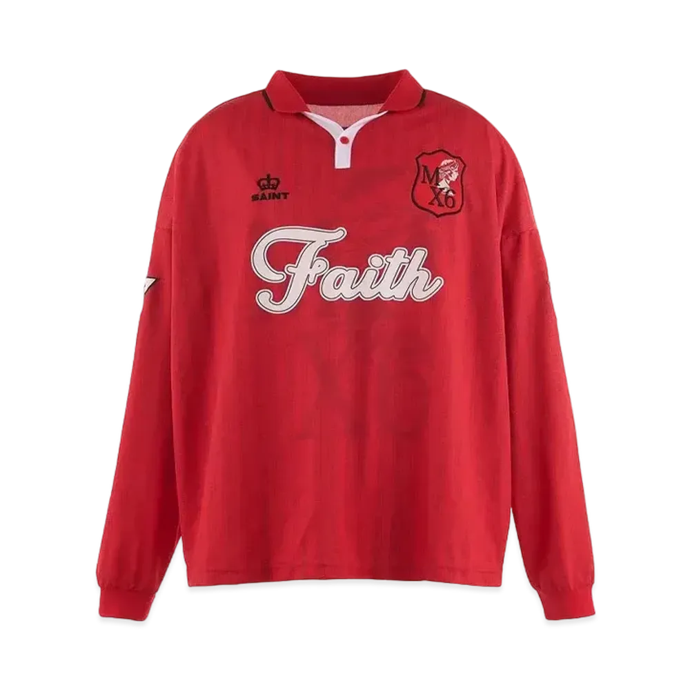 SAINT Mxxxxxx Soccer Shirt Faith "Red"