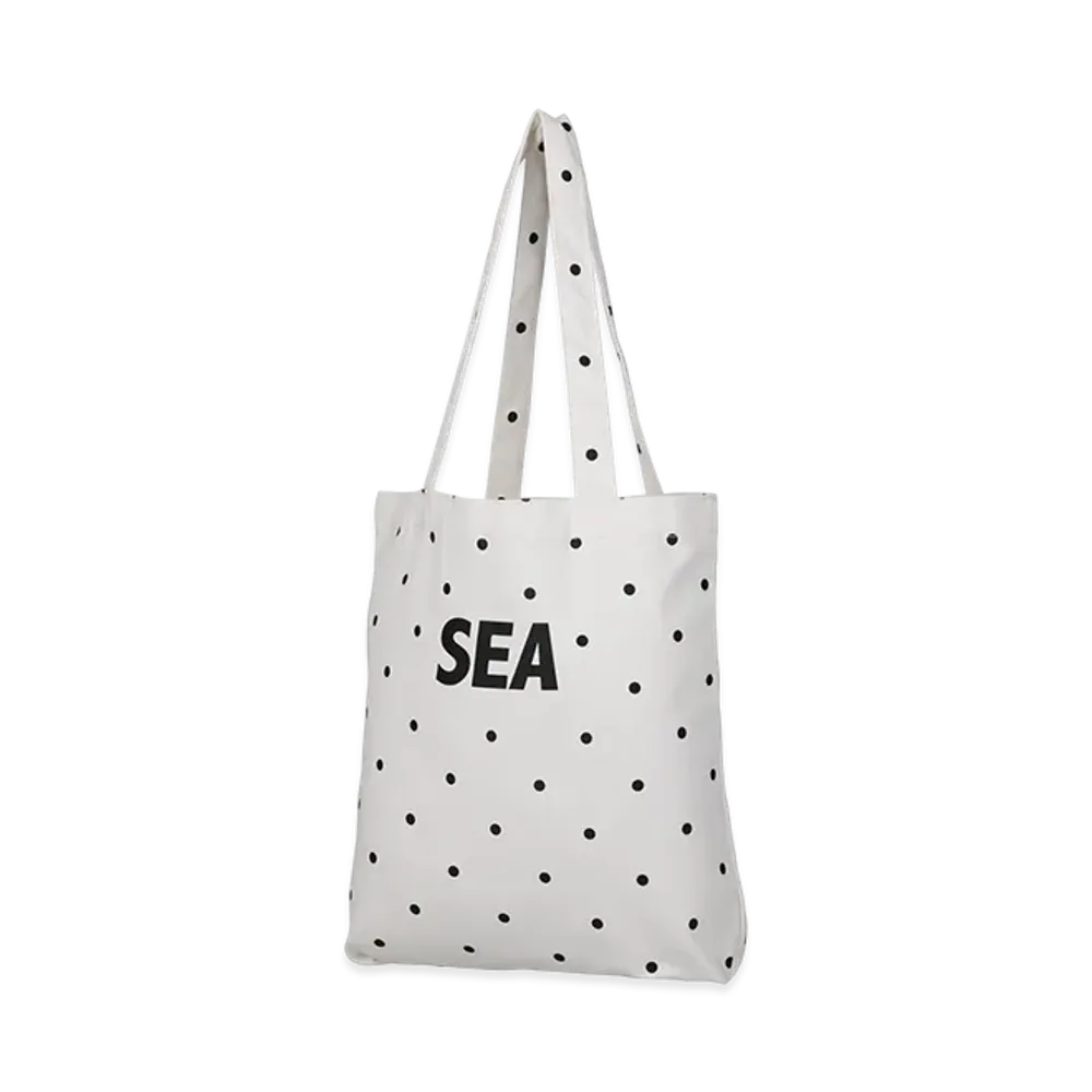 WIND AND SEA Dot Sea Big Canvas Bag "Ivory"