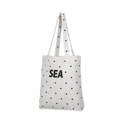 WIND AND SEA Dot Sea Big Canvas Bag "Ivory"