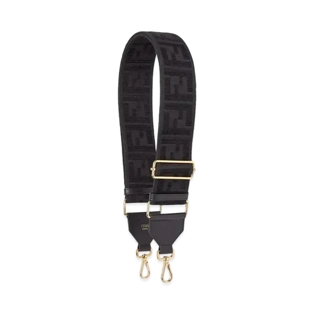 FENDI Strap You Ribbon Shoulder Strap "Black"