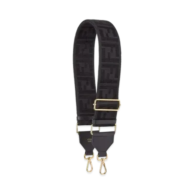 FENDI Strap You Ribbon Shoulder Strap "Black"