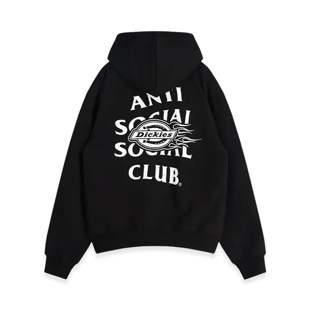 ANTI SOCIAL SOCIAL CLUB x Dickies Flame Hoodie "Black"