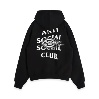 ANTI SOCIAL SOCIAL CLUB x Dickies Flame Hoodie "Black"
