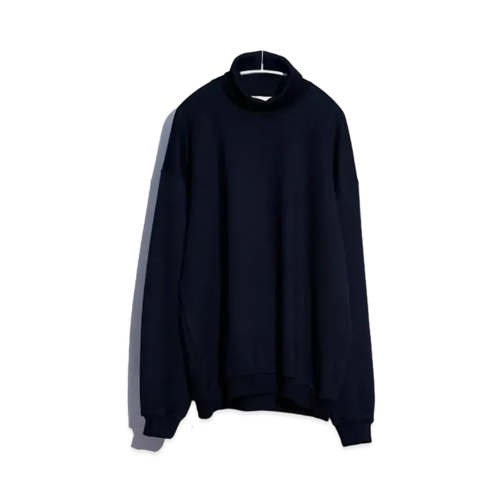 Everyone Cotton Turtleneck Sweatshirt "Black"