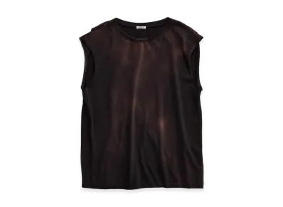 NICENESS Mcgeoch Cut-Off Sleeve Tubular T-Shirt "Black"