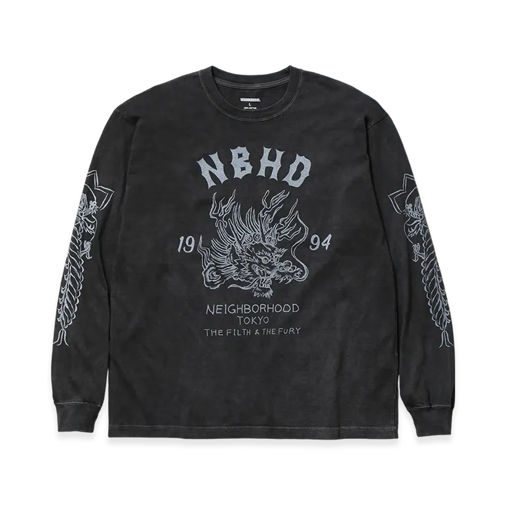 NEIGHBORHOOD NH. Tee LS-14 "Black"