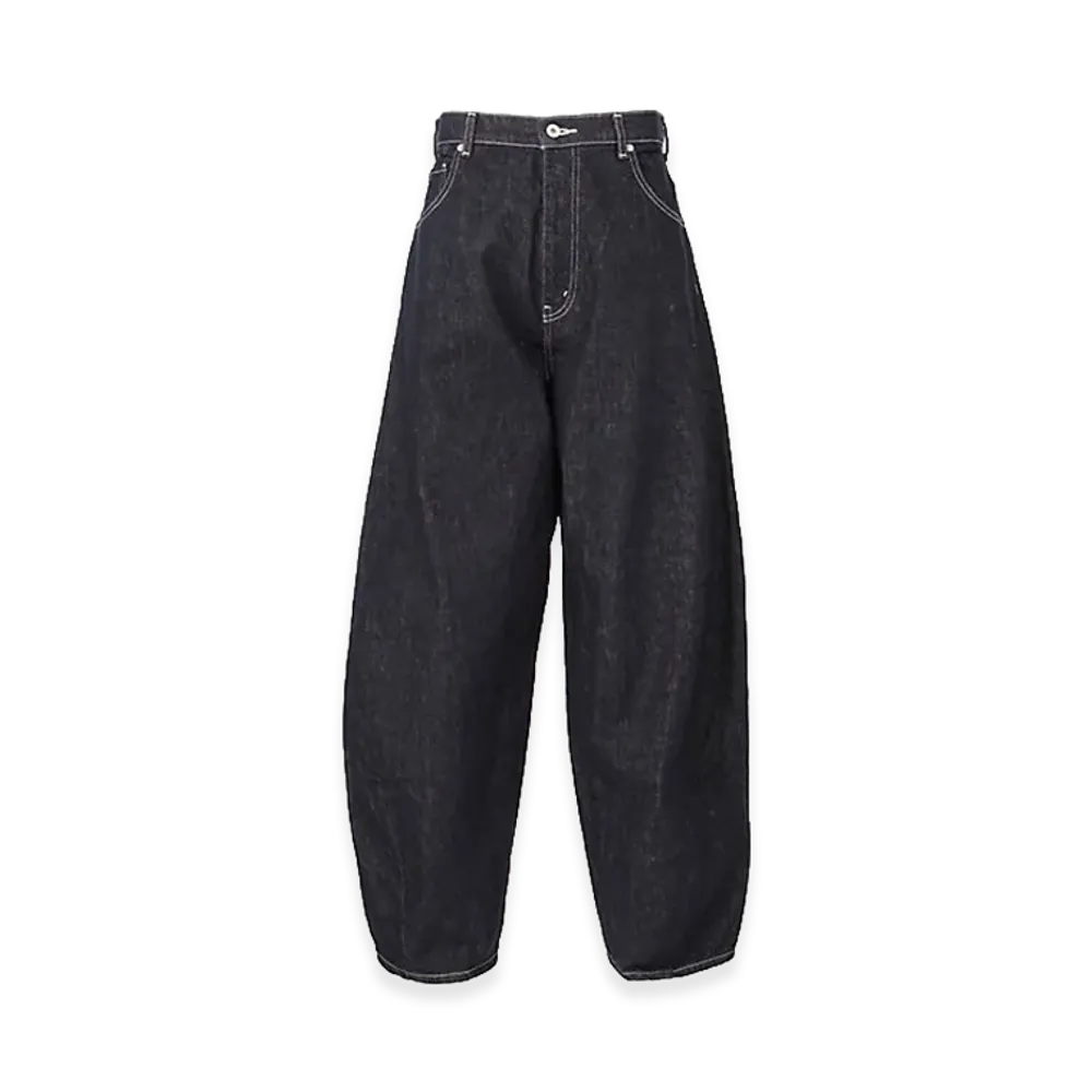 COMME des GARCONS HOMME Cotton Reactive Denim Garment Washed Pants "Navy"
