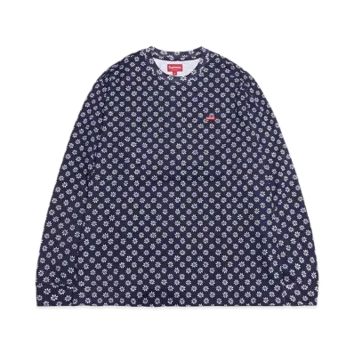 Supreme Small Box L/S Tee "Flowers"(22FW)