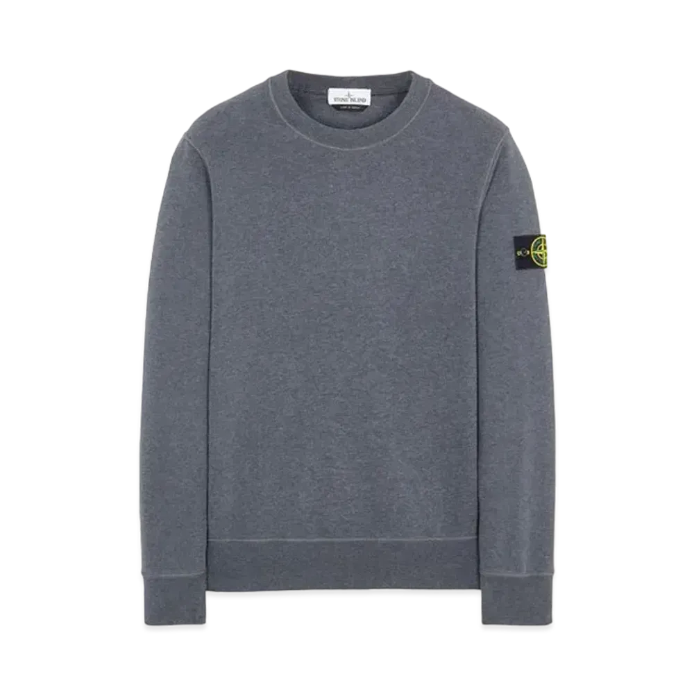 Stone Island 63020 BRUSHED COTTON FLEECE "Dark Grey Malange"