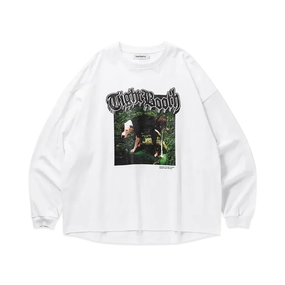 TIGHTBOOTH Doggy Piss L/S T-Shirt "White"
