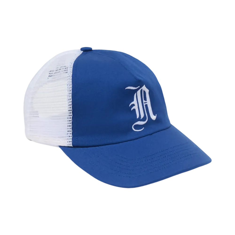 Noah Brushed Twill Trucker "Blue"