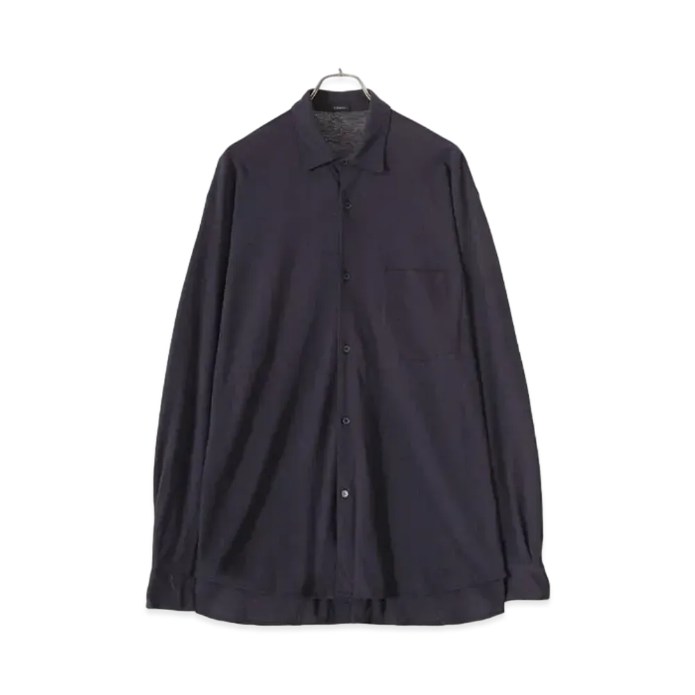 COMOLI Cotton Jersey COMOLI Shirt "Navy"