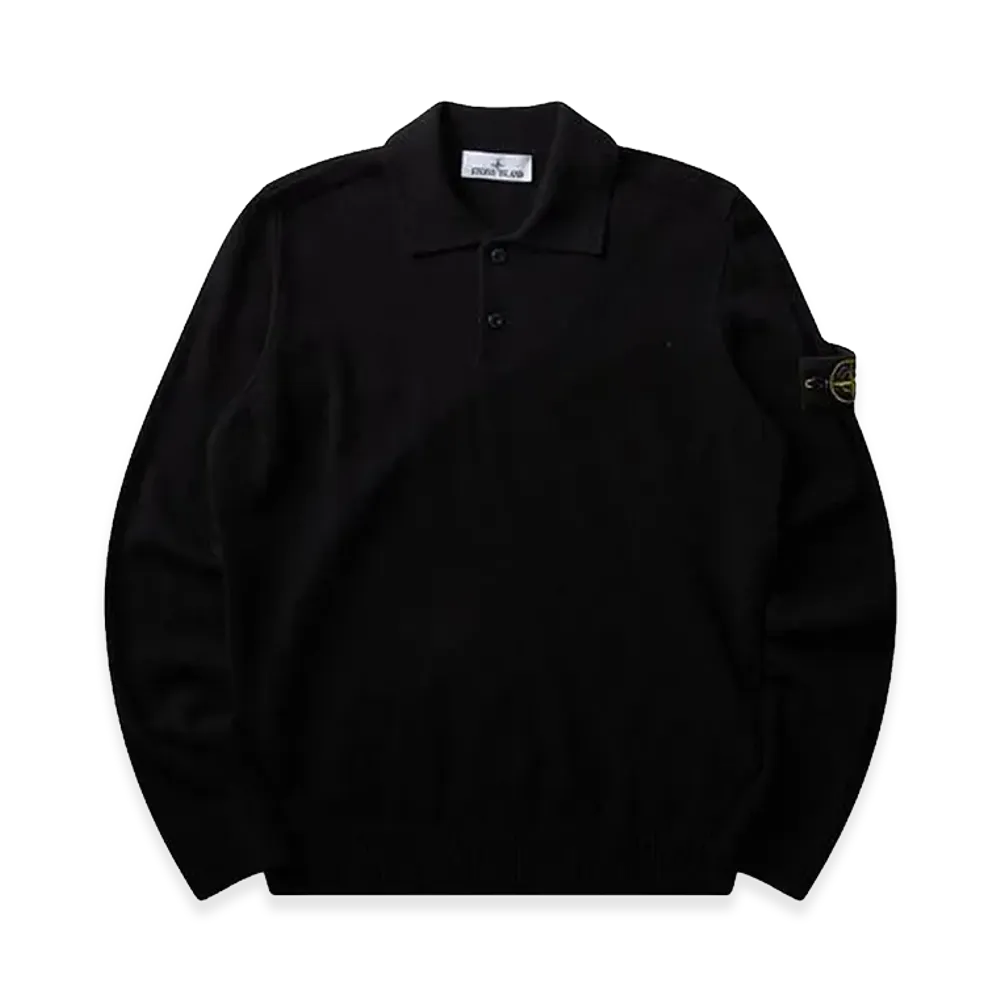 Stone Island badge Polo Shirt "Black"
