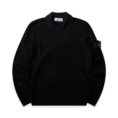 Stone Island badge Polo Shirt "Black"