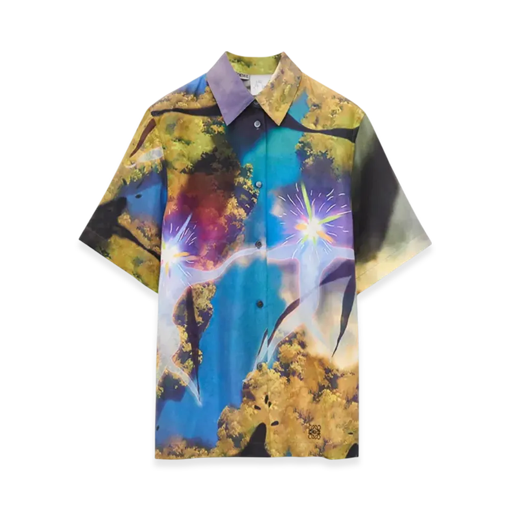 LOEWE x Howl's Moving Castle Magical Sky Shirt in Silk "Multicolor"