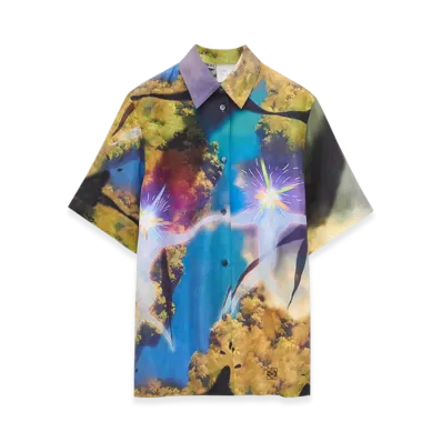 LOEWE x Howl's Moving Castle Magical Sky Shirt in Silk "Multicolor"