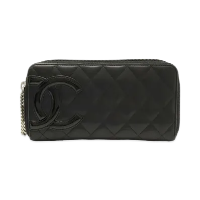 CHANEL Cambon Round Wallet "Black"