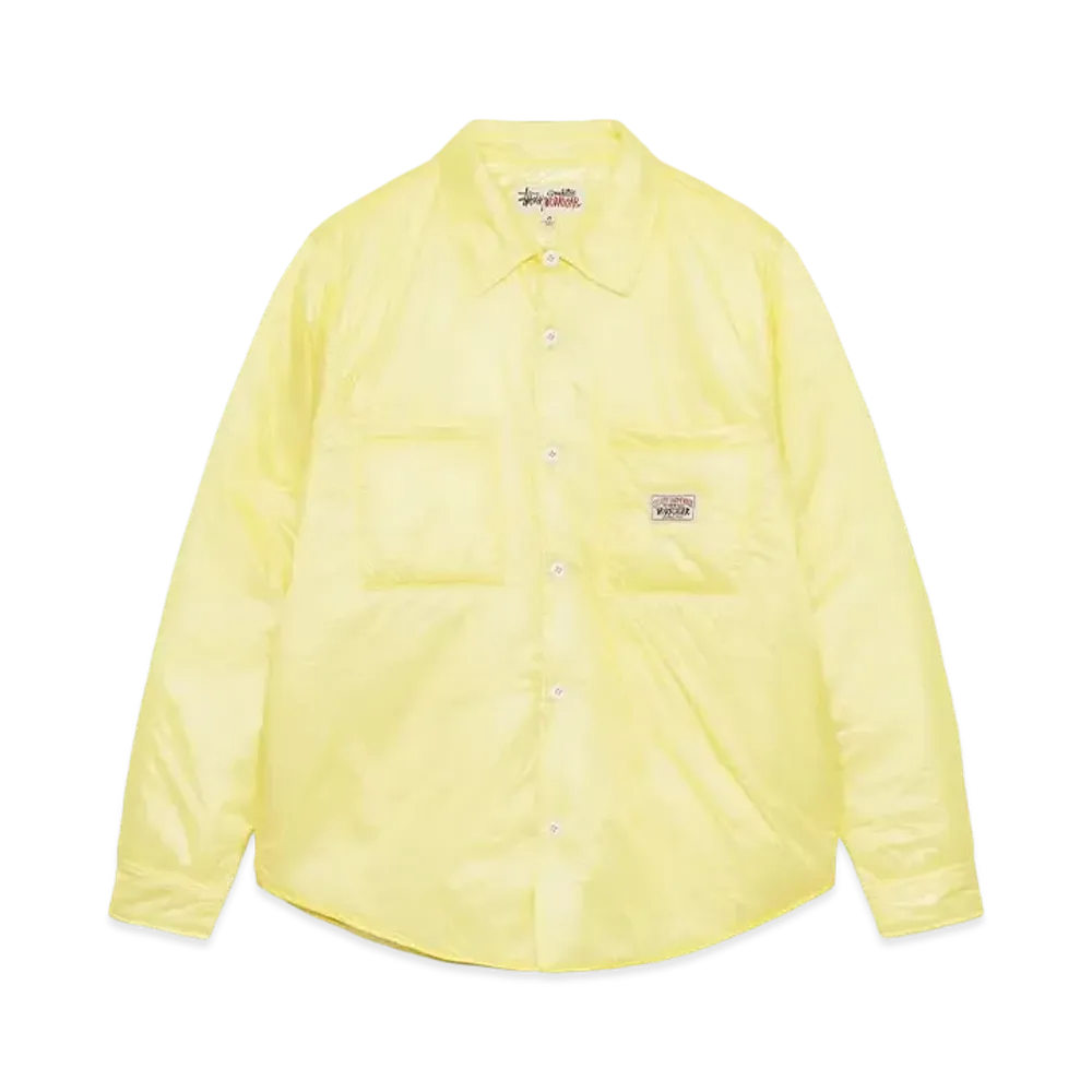Stussy Fatigue Overshirt Nylon "Pale Lime"
