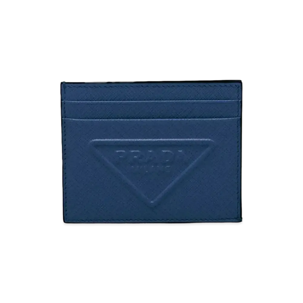 PRADA Saffiano Leather Card Case "Black"