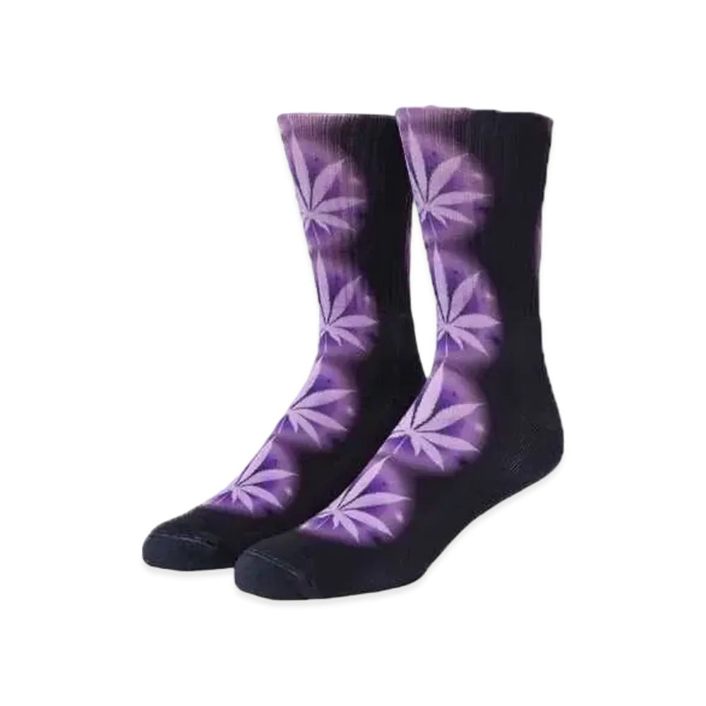 HUF Spring 24 Airbrush Digital Plantlife Socks "Black"
