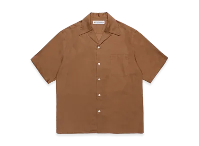WACKO MARIA x Bez Tekstil Open Collar Shirt "Brown"