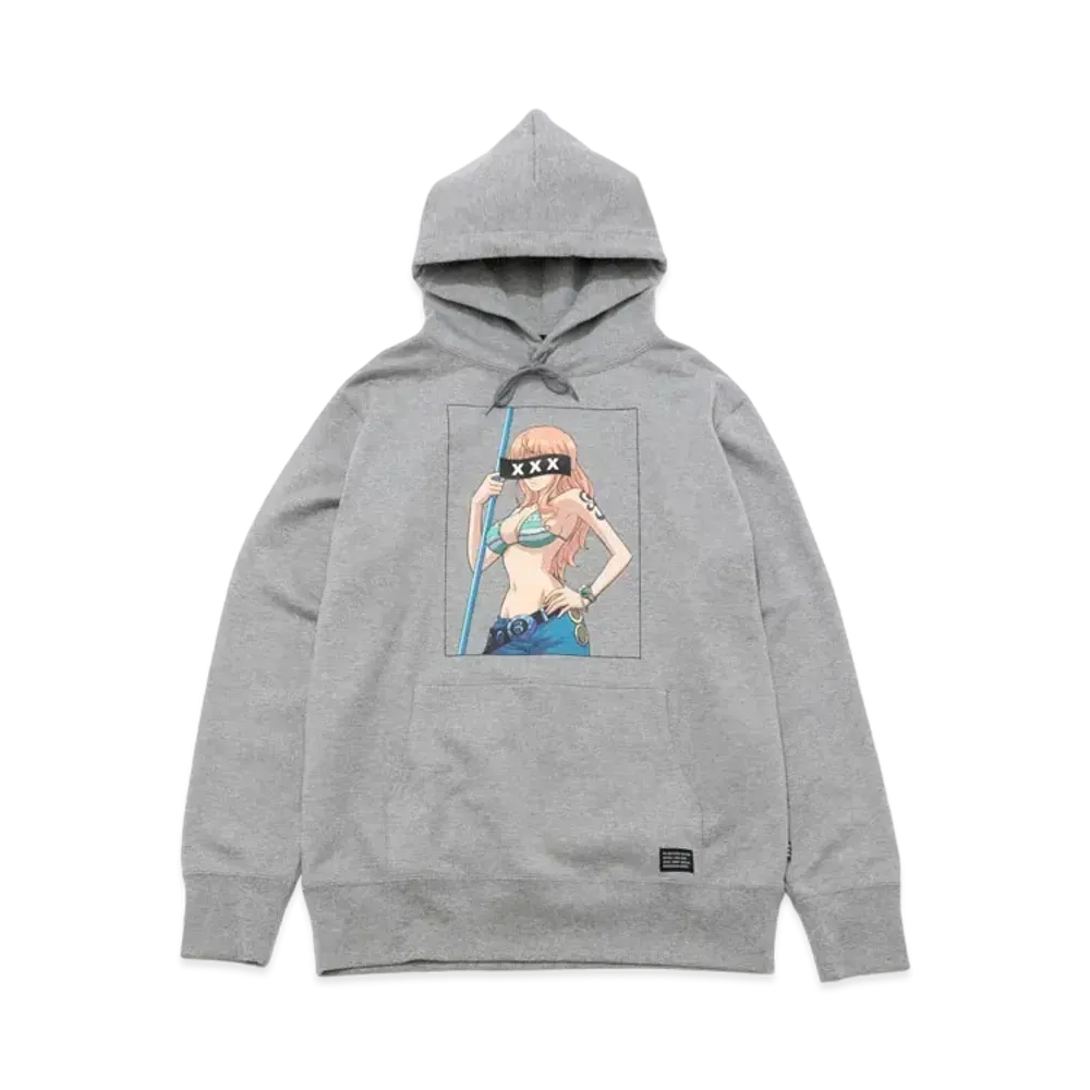 GOD SELECTION XXX x ONE PIECE HOODIE GX-A22-OPHD-01 "Gray"