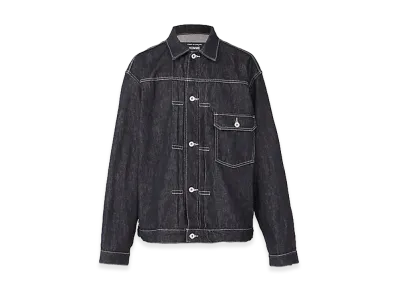 COMME des GARCONS HOMME Cotton Reactive Denim Garment Washed Jacket "Navy"
