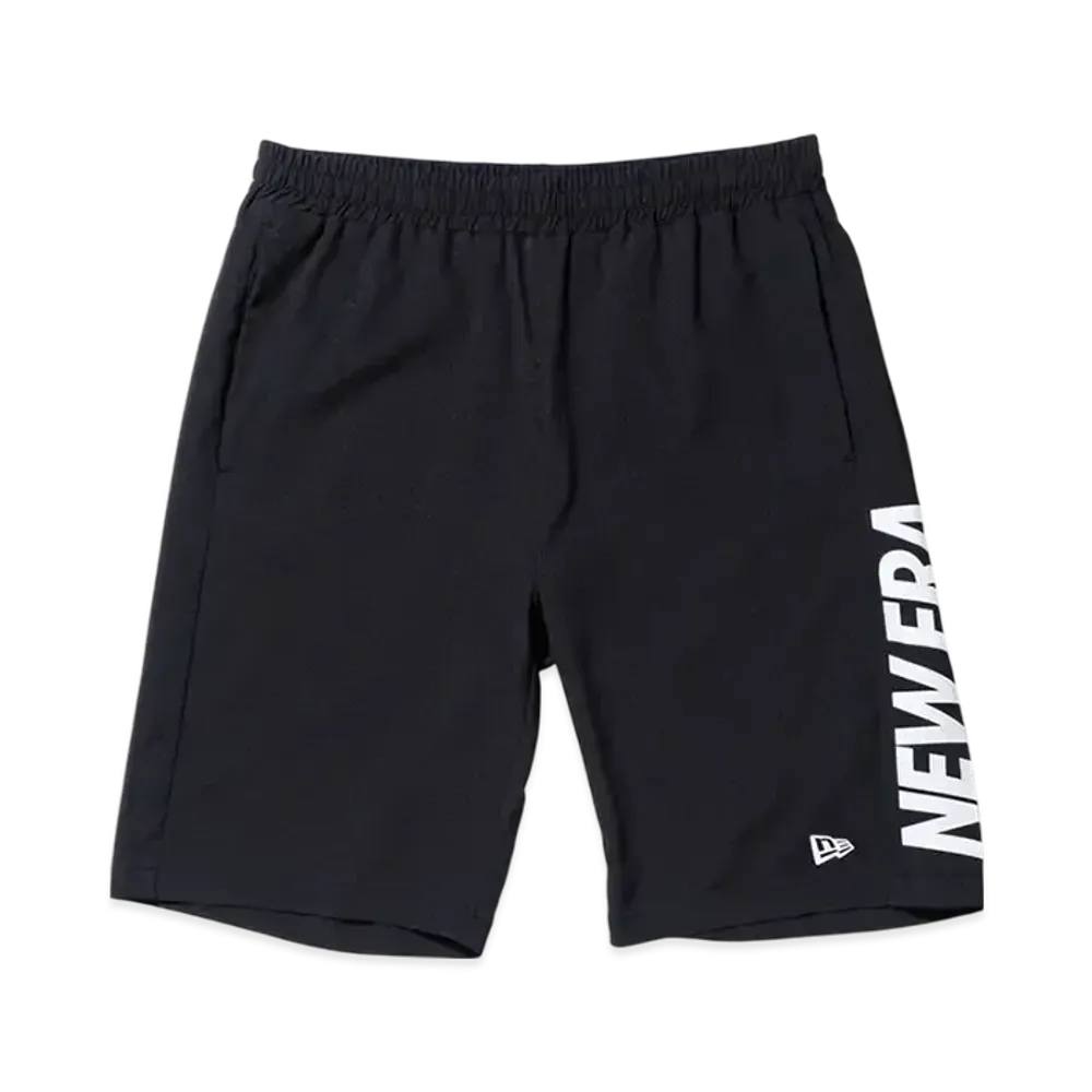 NEW ERA Performance Apparel Crosswear Short Pants Wordmark Logo "Black"