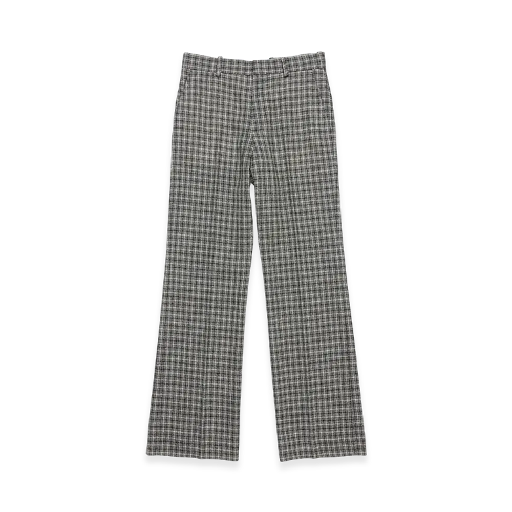 Acne Studios Wool Check Trousers "Black/White"