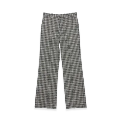 Acne Studios Wool Check Trousers "Black/White"