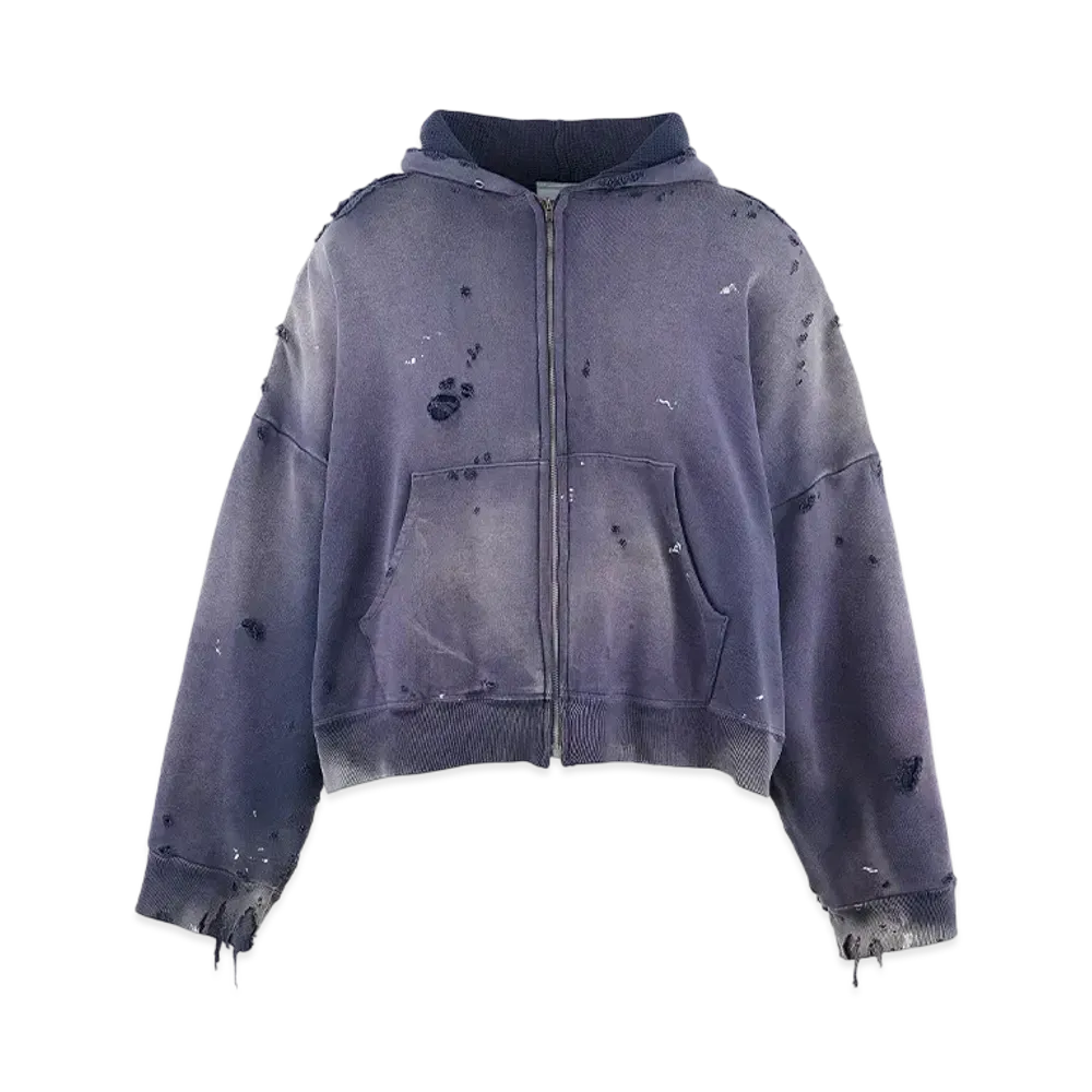 SAINT Mxxxxxx Zip Up Hoodie Double Face "Navy"