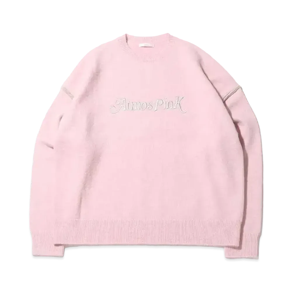 atmos pink Logo Bicolor Knit Top "Pink"