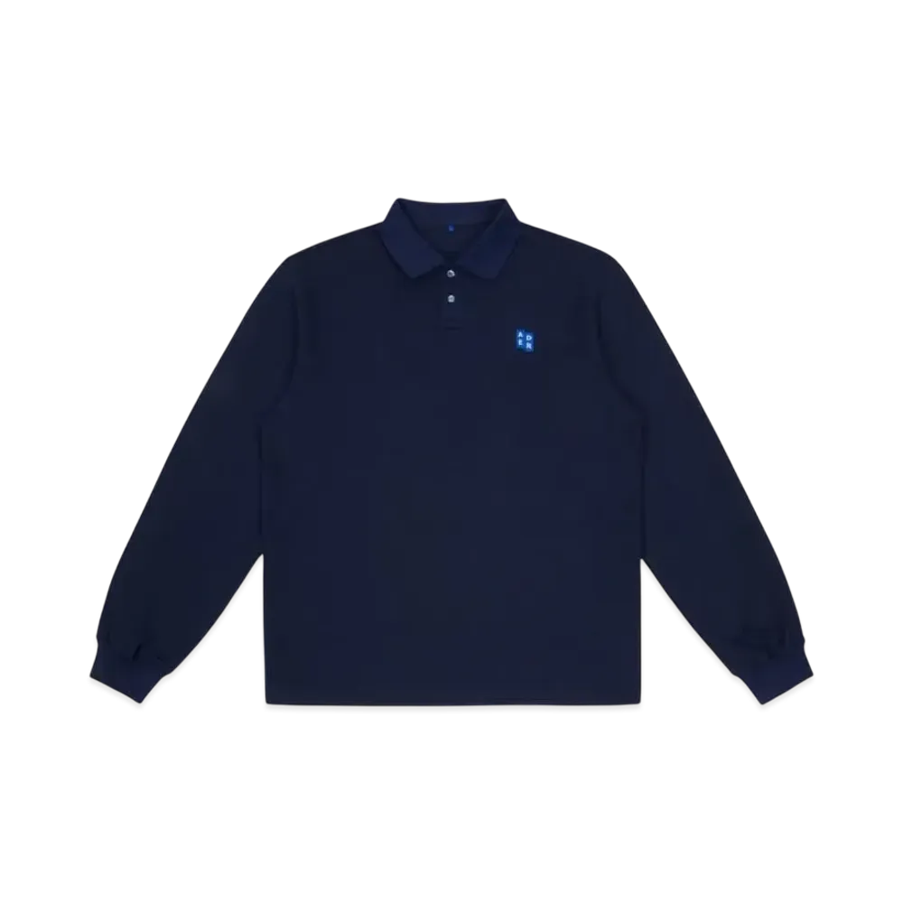 ADERERROR Tag LS Polo T-Shirt 04 "Navy"