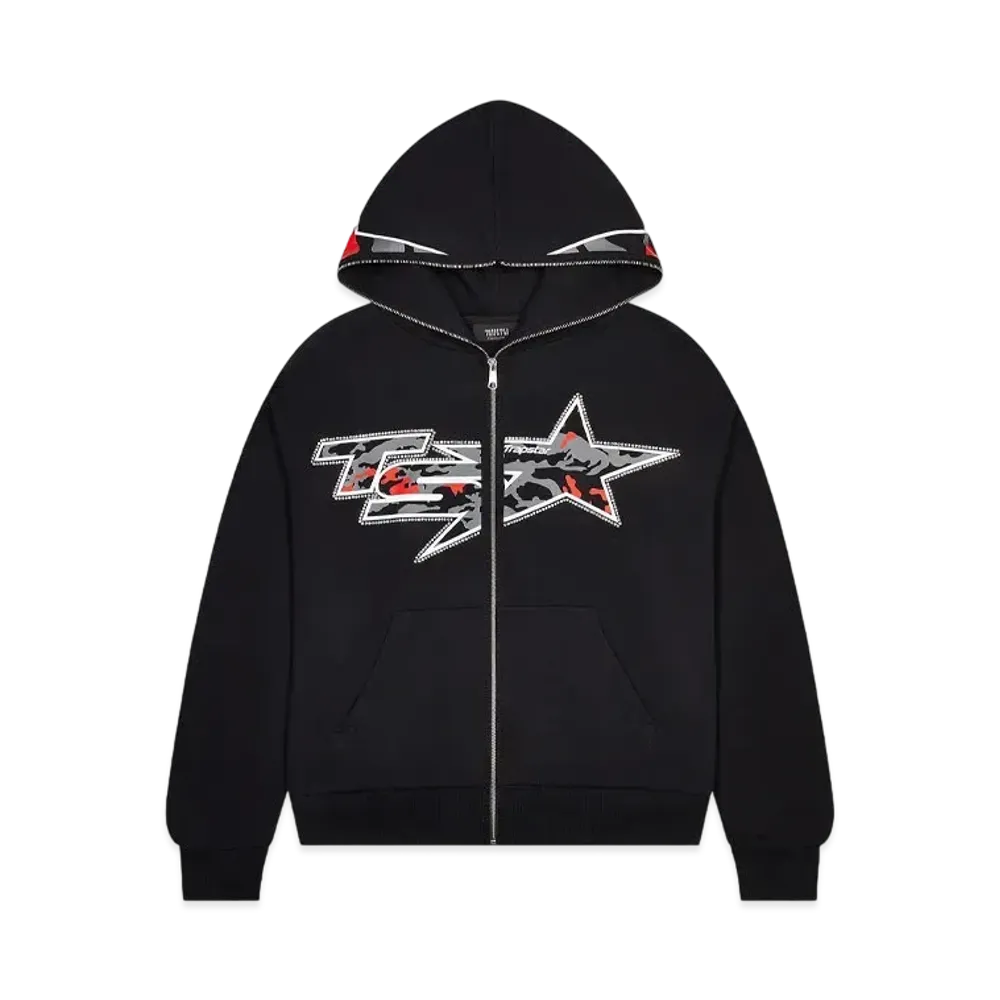 TRAPSTAR TS Star Camo Hoodie "Black"