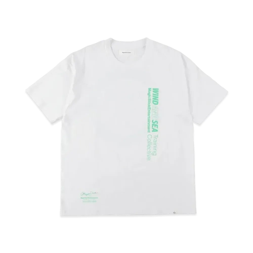 WIND AND SEA x MAGIC STICK WAMTC MERCH LOGO TEE "White"