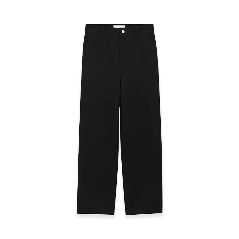 AMI PARIS New Wool Worker Trousers "Black"