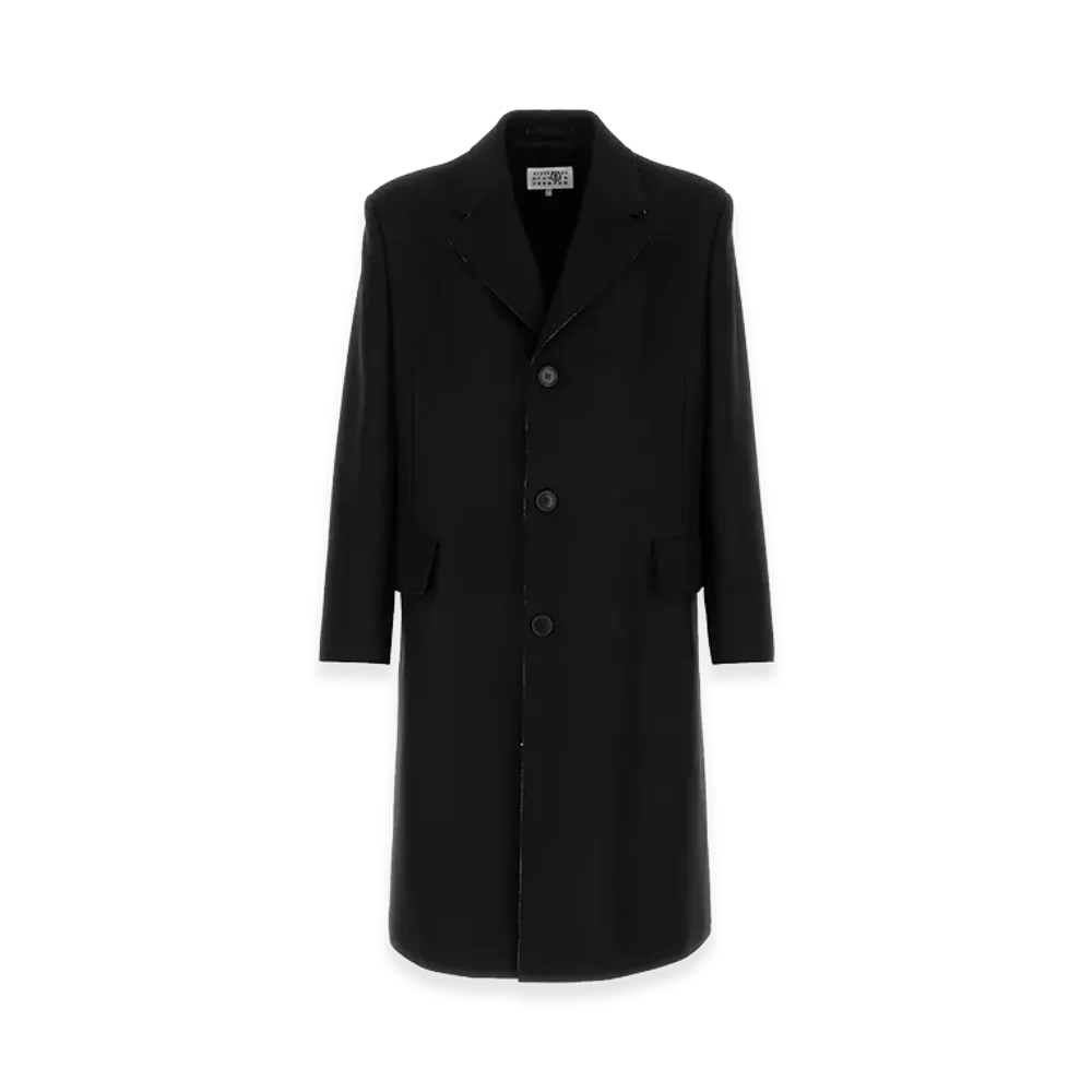 MM6 Maison Margiela Wool Blend Coat "Black"