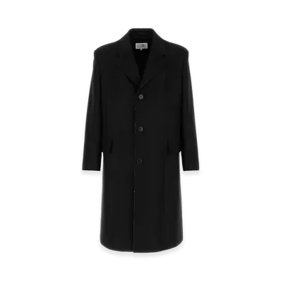 MM6 Maison Margiela Wool Blend Coat "Black"