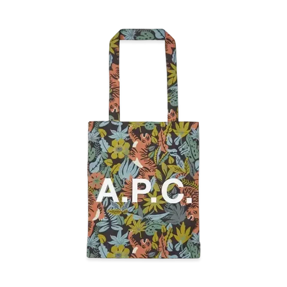 A.P.C. Lou Jungle Reversible Tote Bag "Multicolor"